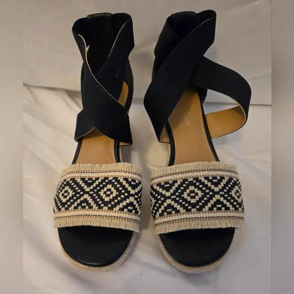 Tommy Hilfiger Yemina Espadrille Wedge Sandals | NWOT | Size 6 - Picture 1 of 8